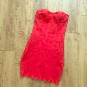 Red cocktail dress